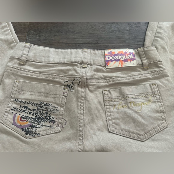 Desigual Tan full length youth jeans - Picture 2 of 3